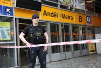Na Andělu spadl člověk pod metro: Linka B od Smíchovského nádraží po Florenc nejezdí
