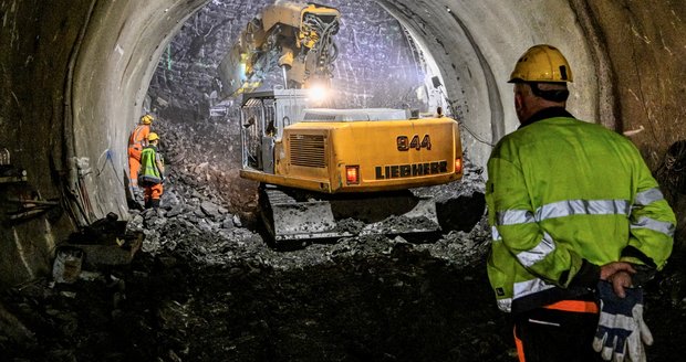 Výstavba metra linky D, 27. září 2024, Praha. Výstavba metra linky D, 27. září 2024, Praha.