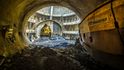 Ražení tunelů pro budoucí metro D z Pankráce na Olbrachtovu. Ražení tunelů pro budoucí metro D z Pankráce na Olbrachtovu.