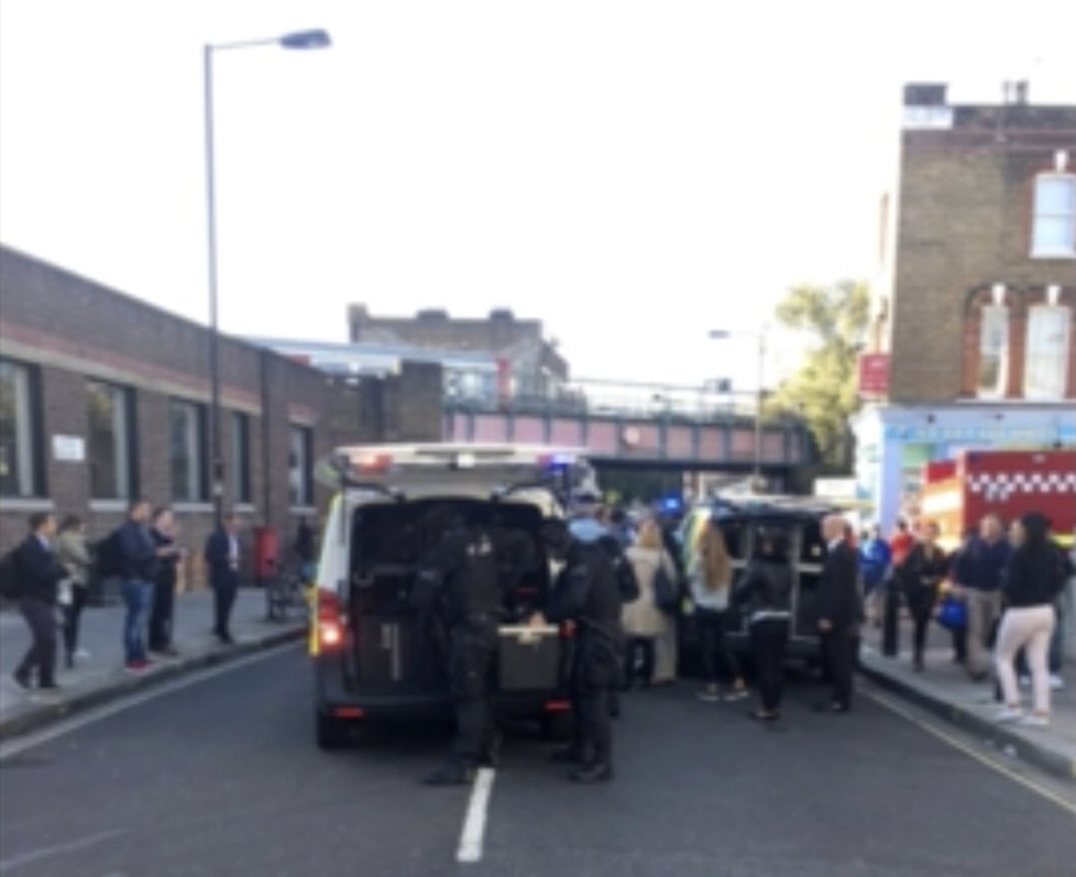 Výbuch v londýnské stanici metra Parsons Green
