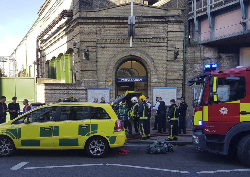 Výbuch v londýnské stanici metra Parsons Green