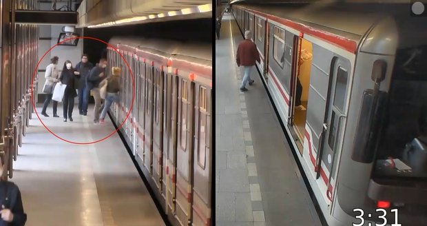 VIDEO: Muž v metru pobodal druhého a ukousl mu kus ucha! Lidé radši přestoupili, policie hledá svědky