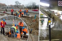 Potopa v metru: Dělníci kopali, aniž věděli o potrubí!