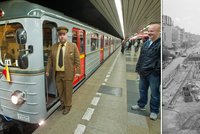 Metru je už 40 let! Cestující v Praze měli jezdit podzemní tramvají