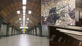 Stanice metra Želivského skrývá skvosty, kterých si člověk často ani nevšimne.