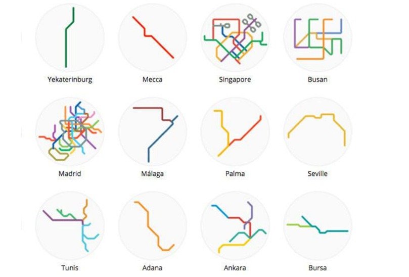 Někdy spleť linek, jindy obyvatelům daného města musí stačit jen jedna. Podívejte se, jak vypadají systémy metra v zahraničí...