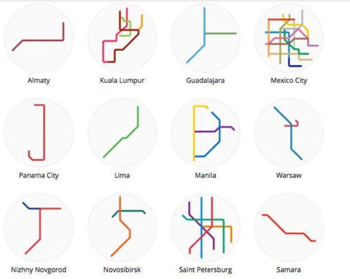 Někdy spleť linek, jindy obyvatelům daného města musí stačit jen jedna. Podívejte se, jak vypadají systémy metra v zahraničí...