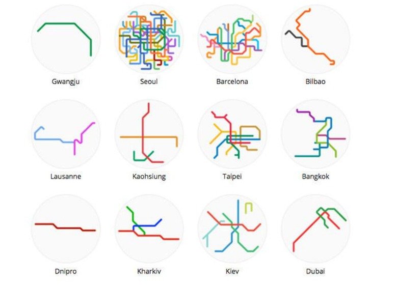 Někdy spleť linek, jindy obyvatelům daného města musí stačit jen jedna. Podívejte se, jak vypadají systémy metra v zahraničí...