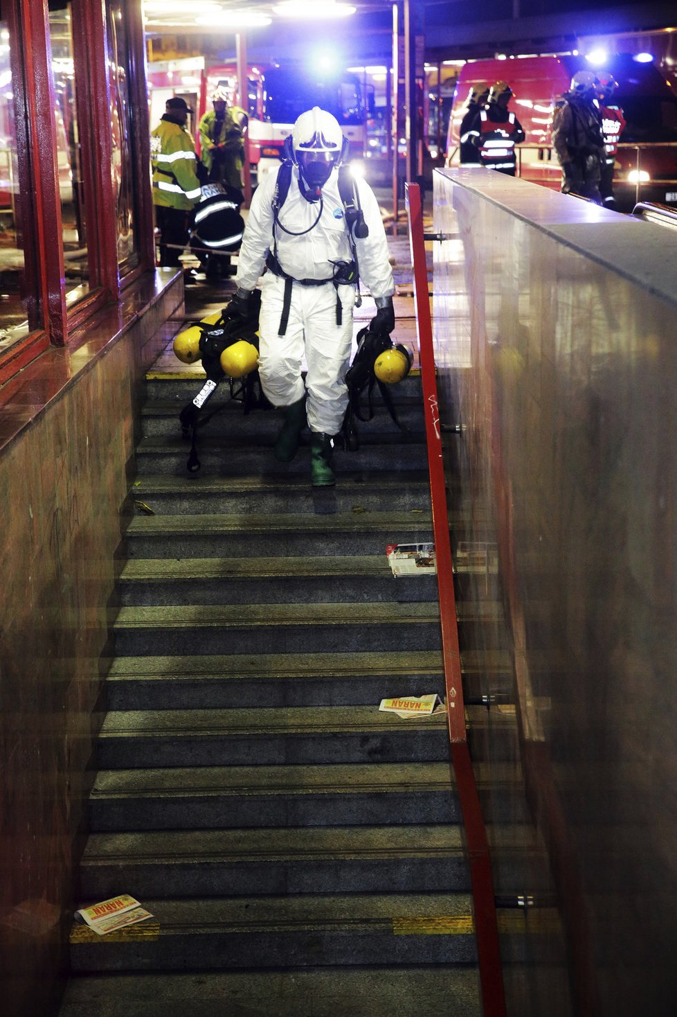 Na pražské metro dnes v noci cvičně zaútočili teroristé