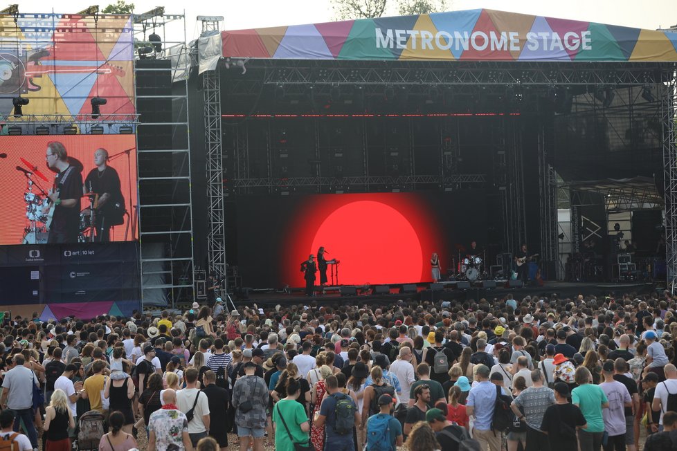 Metronome Prague festival otevřel své brány. Hned první den se na Výstaviště nahrnuly davy lidí. (22. červen 2023)