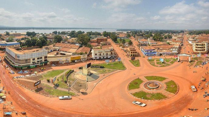 Metropole Středoafrické republiky Bangui