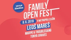 Skvělý den s rodinou? Na FAMILY OPEN FEST letos vystoupí i Leoš Mareš!    