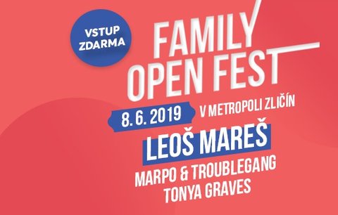 Skvělý den s rodinou? Na FAMILY OPEN FEST letos vystoupí i Leoš Mareš!