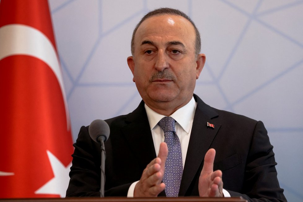 Ministr zahraničí Turecka Mevlut Cavusoglu.