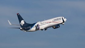 Letadlo mexických aerolinek Aeroméxico, (ilustrační foto).