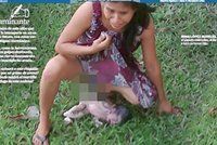 Šílené foto! Žena porodila na trávě před nemocnicí! Kvůli stávce lékařů