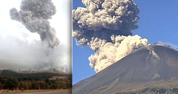 Strach u Popocatépetlu: Sopka se probudila a chrlí i lávu