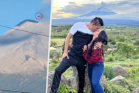 Je to létající talíř?! Pár uhranul internet fotografií od sopky Popocatépetl