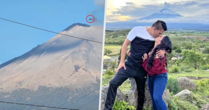 Mexický pár šokoval fotografií údajného létajícího talíře.