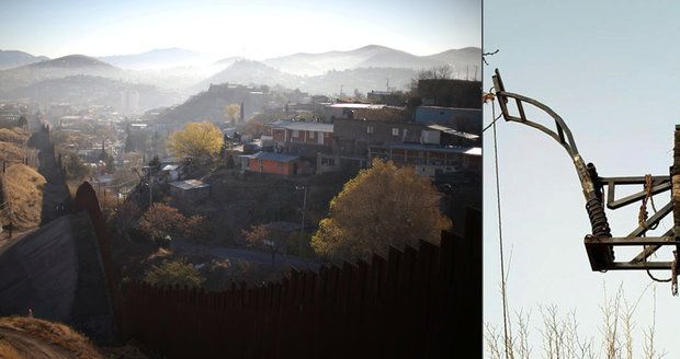 Mexičtí pašeráci na hranici postavili katapult. Vystřelovali jím drogy do USA