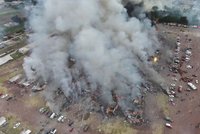 Výbuch v Mexiku má nejméně 16 obětí. Explodovala továrna na pyrotechniku