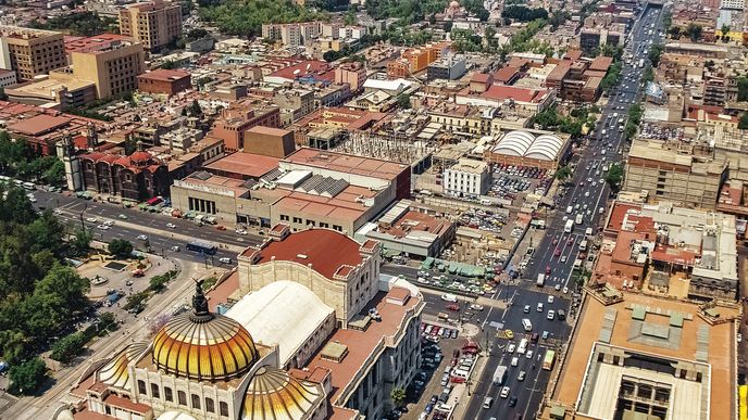 Pulzující mexická metropole Ciudad de México