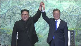 Mun Če-in a Kim Čong-un.