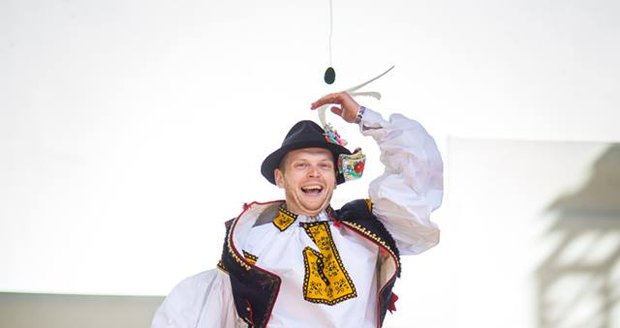 Antonín Žmola (29) z Kněžpole, nejlepší tanečník slováckého verbuňku v roce 2018.