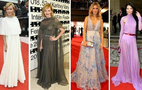 Módní souboj z Varů: Které hvězdy se utkaly ve výběru nejkrásnějších šatů?