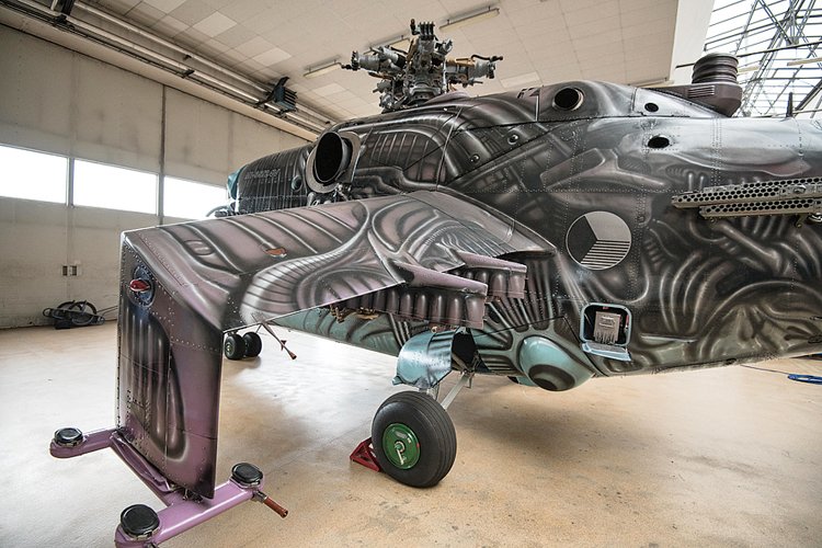 Vrtulník Mi-35 Tiger Alien 2 v celé své kráse