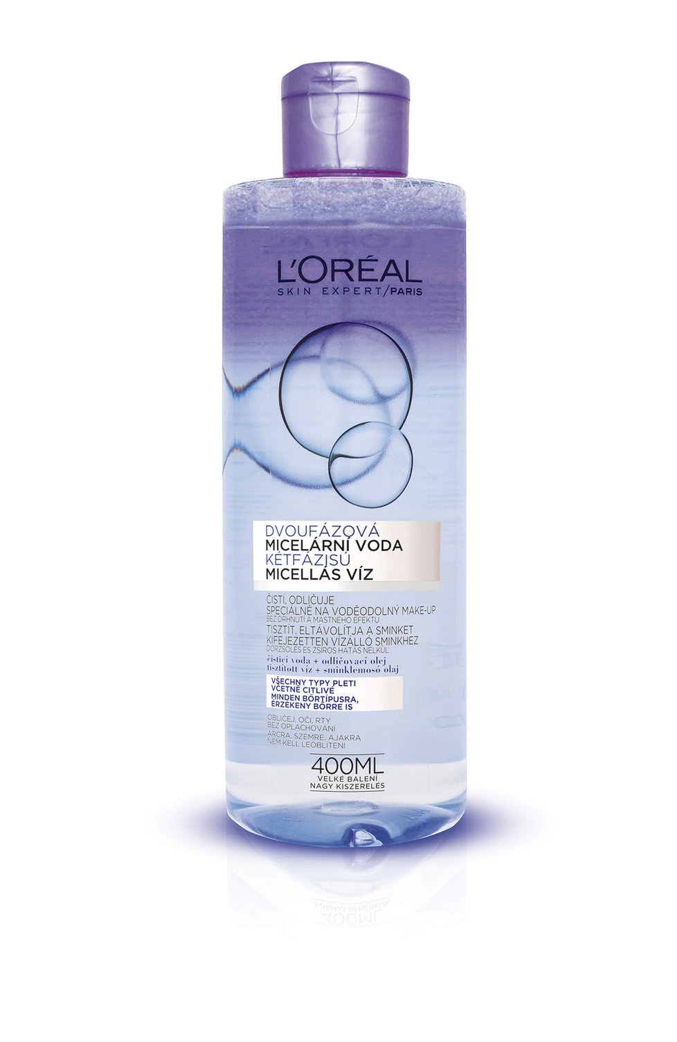 Dvoufázová micelární voda L´Oréal Paris, 219,90 Kč (400 ml)