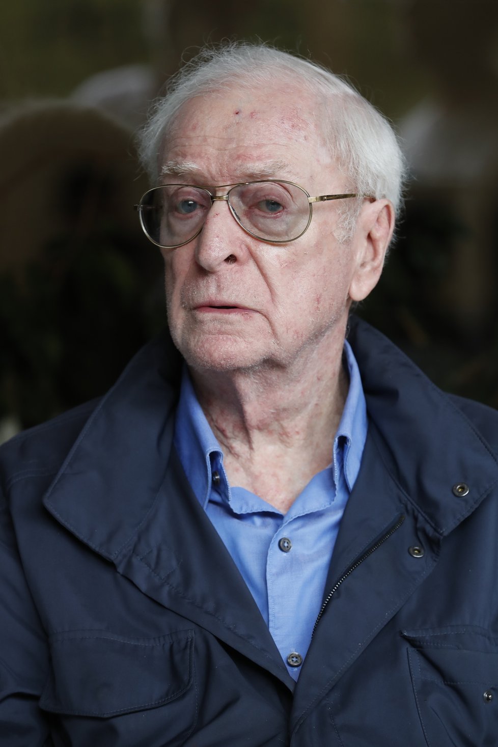 Michael Caine a Petr Jákl na projekci filmu Jan Žižka