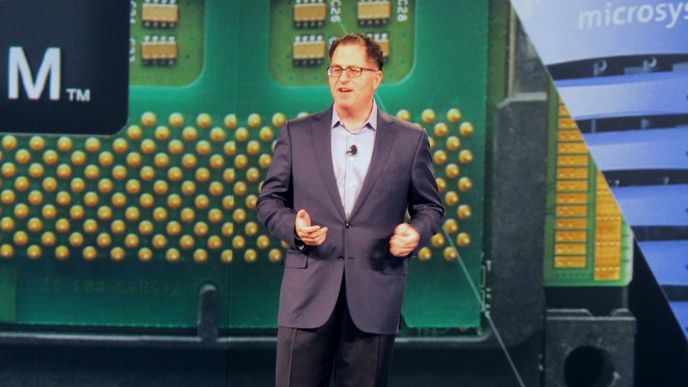 Michael Dell na konferenci EMC World 2016 v Las Vegas