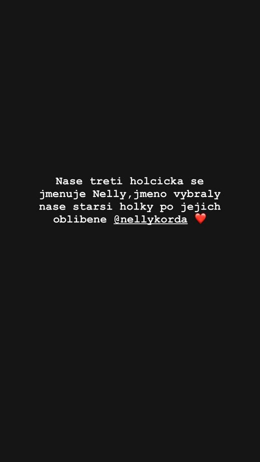 Kobzanová potvrdila, že se nejmladší dcera jmenuje Nelly po golfistce Kordové… Kobzanová potvrdila, že se nejmladší dcera jmenuje Nelly po golfistce Kordové…