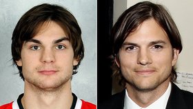 Hokejista Michael Frolík je věrnou kopií Ashtona Kutchera