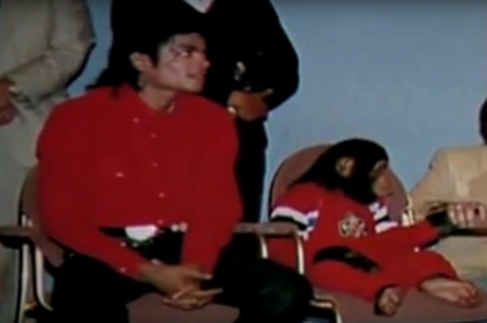 Michael Jackson se šimpanzem