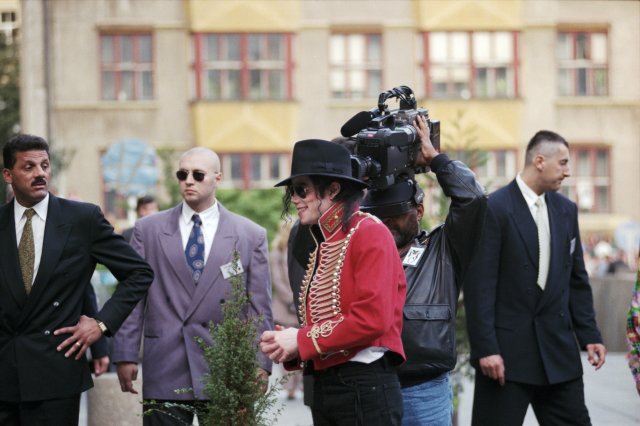 Michael Jackson v Praze v září roku 1996