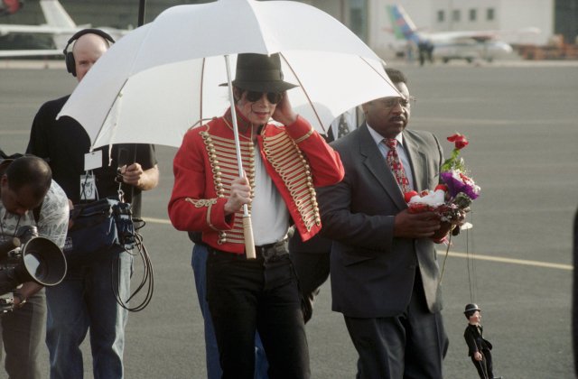 Michael Jackson v Praze v září roku 1996