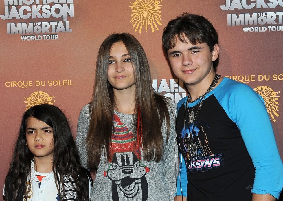 Děti Michaela Jacksona v roce 2012