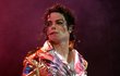 Michael Jackson během koncertu v Praze v roce 1996 Michael Jackson během koncertu v Praze v roce 1996