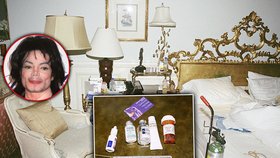 V pokoji Michaela Jacksona byla nalezeno neuvěřitelné množství různých léků a drog