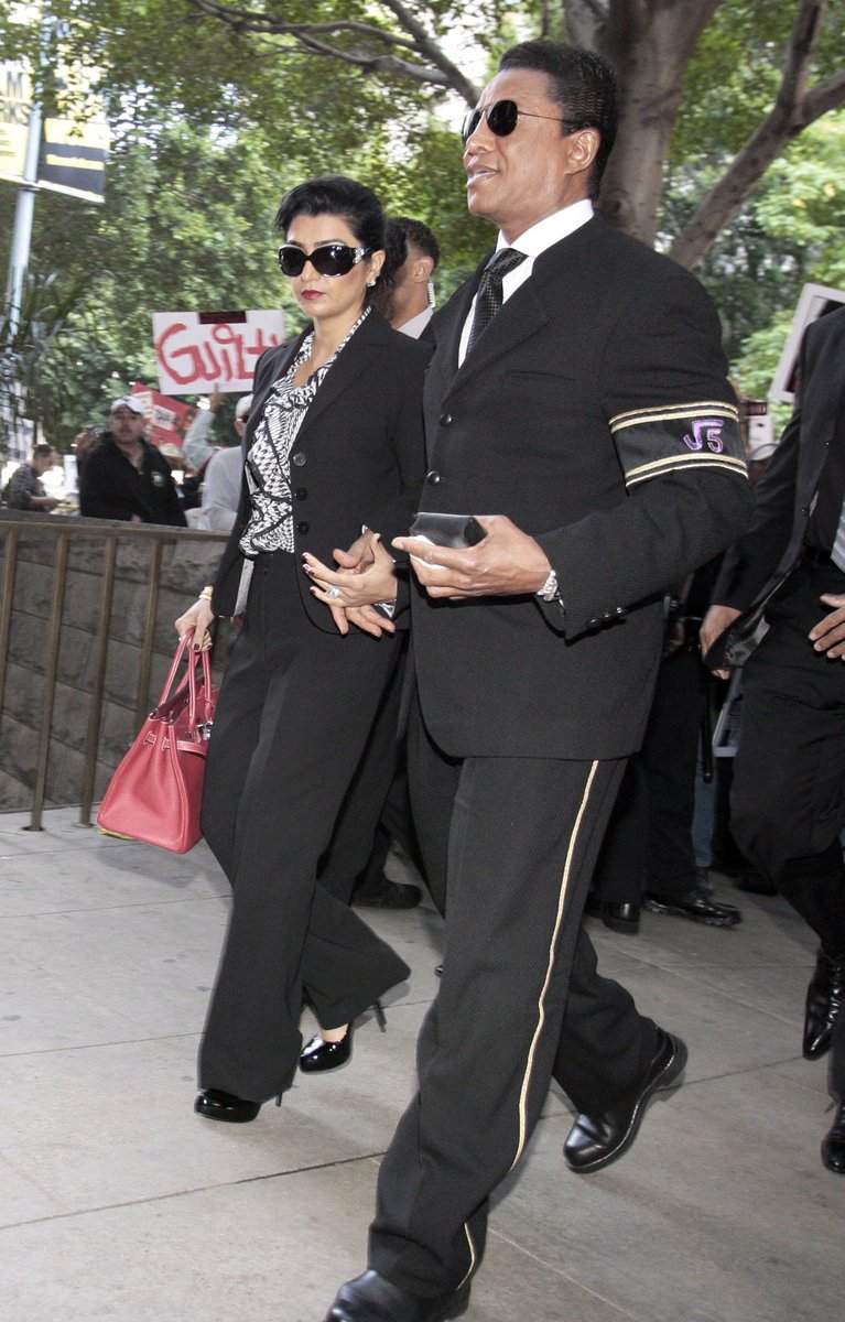 Michaelův bratr Jermaine Jackson a jeho manželka Halima Rashid