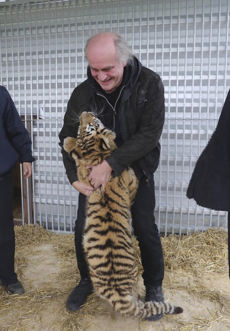 Michael Kocáb se pomazlil s tygrem