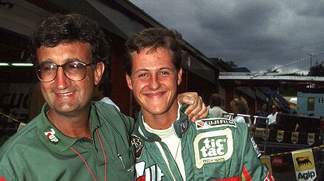 Michael Schumacher a Eddie Jordan