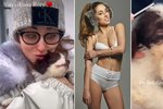 Modelka Michaela Habáňová se raduje ze štěňátka