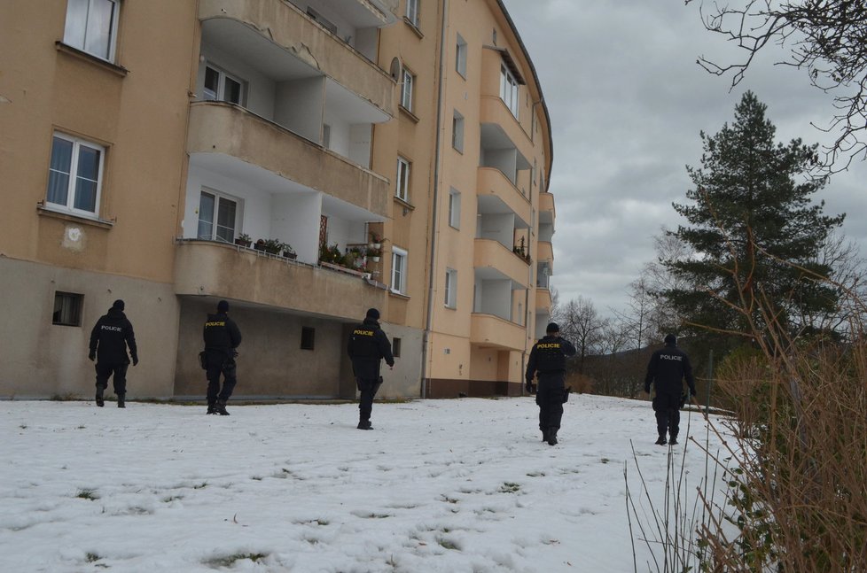 Policisté v pondělí prohledávali okolí domu a školy, kde Míša ztratila.