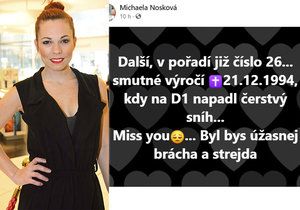 Míša Nosková odhalila velkou životní bolest! Kdo z blízkých jí zemřel při autonehodě?