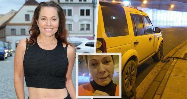 Míša Nosková zůstala viset v tunelu Blanka