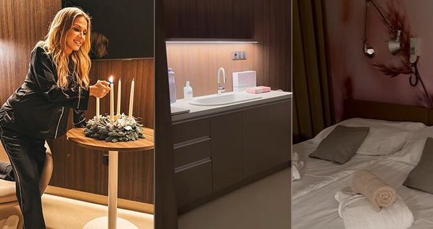 Michaela Ochotská ukázala pokoj v porodnici.