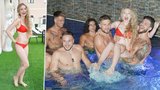 Hvězda Zoo Míša Pecháčková (18) se nezdá: V bazénu řádila s hromadou sexy fešáků!
